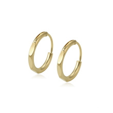 97227 xuping estilo simple 14k color oro elegante de alta calidad para mujer pendientes de aro